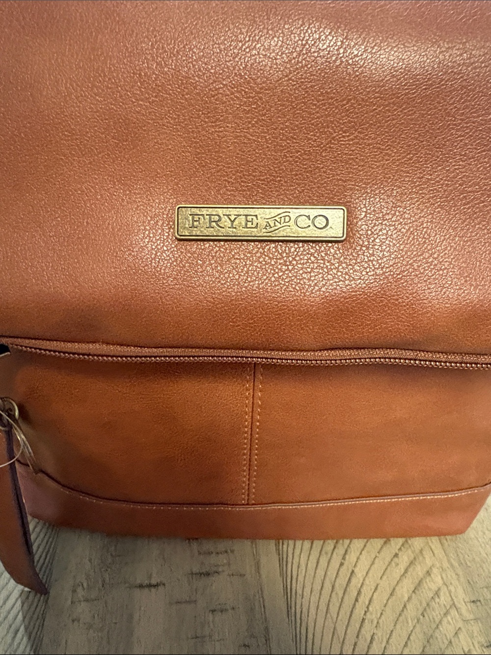 643 Frye Leather Backpack in Warm Cognac Brown - Picture 2 of 8